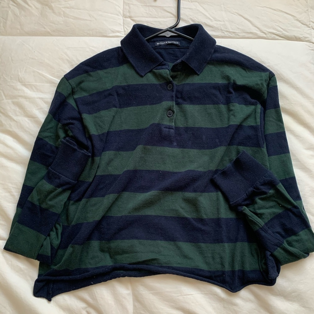 brandy melville green jonny top